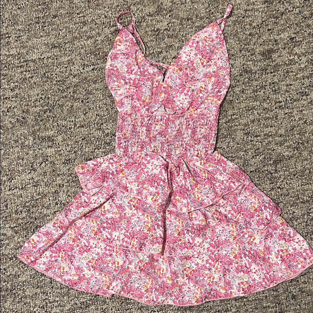 Floral Pink sundress Dress
